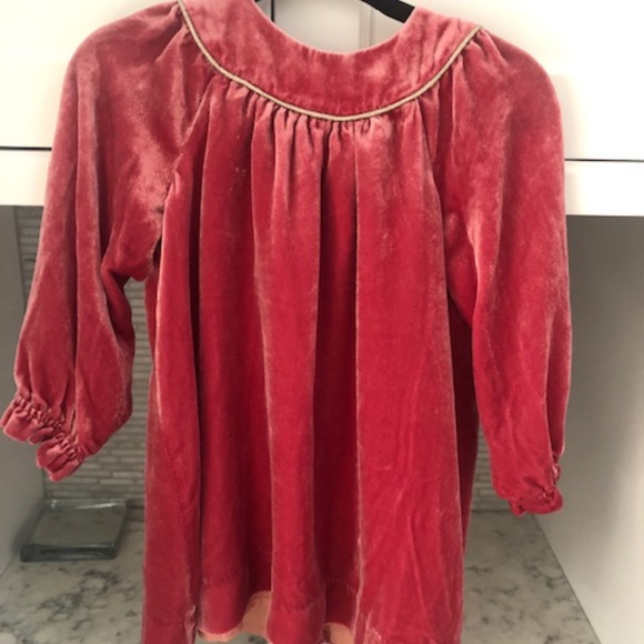 bonpoint black velvet dress